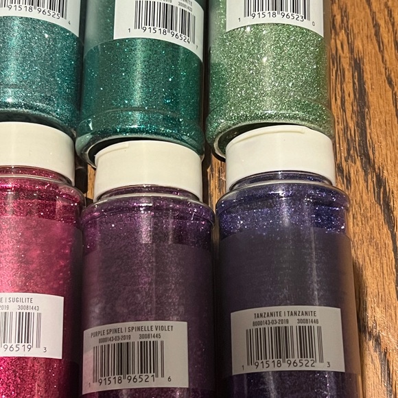 MARTHA STEWART SUPER FINE GLITTER BRAND NEW NEVER USED 17 BOTTLES - Picture 3 of 6